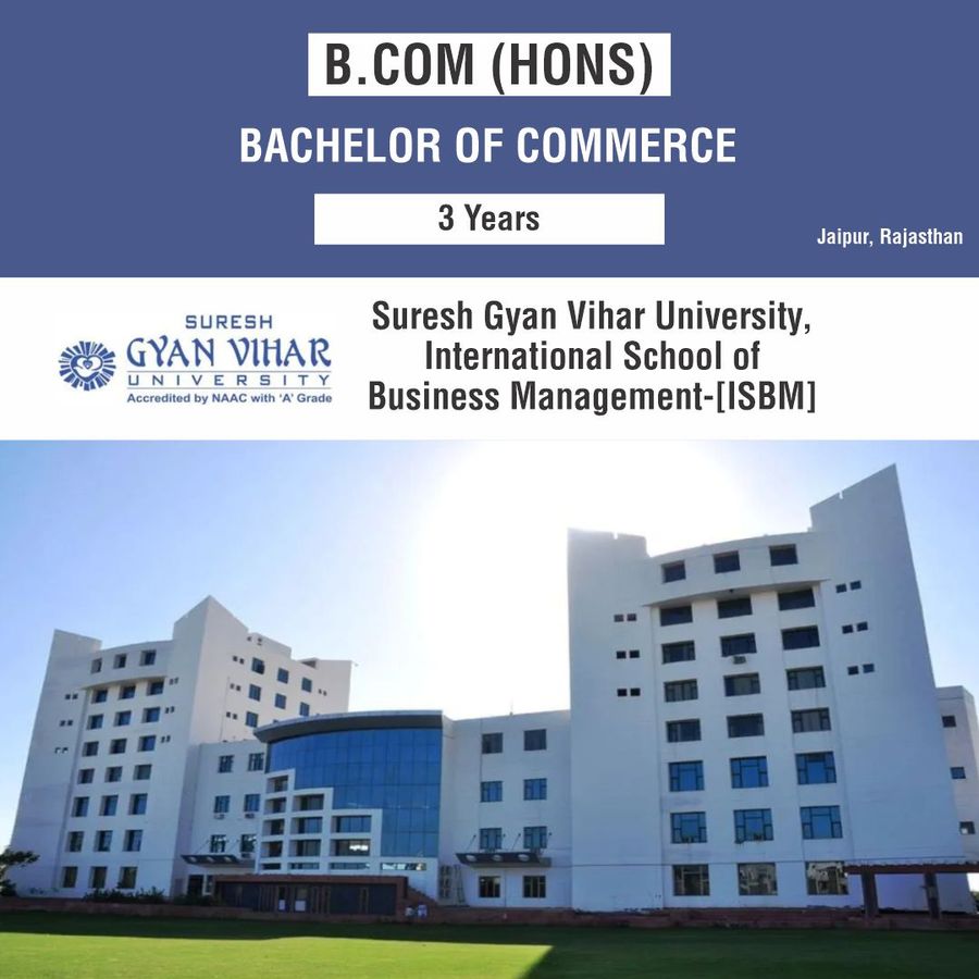 Suresh Gyan Vihar University , International  School  of  Business Management